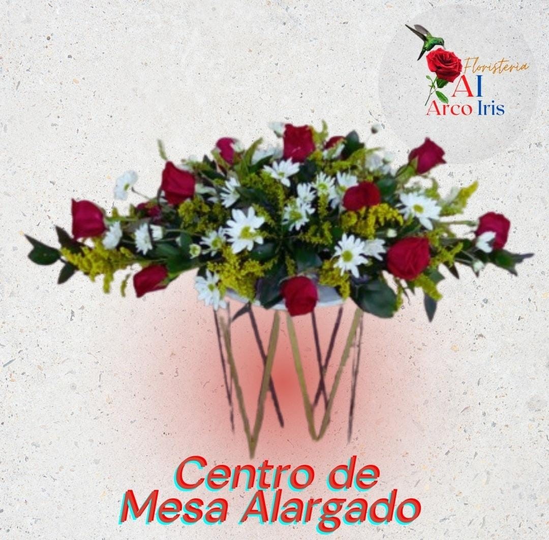 Centro de Mesa Alargado