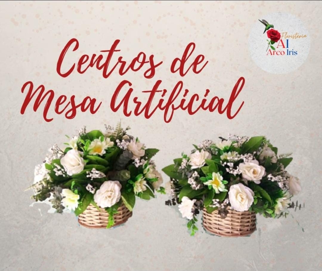 Centro de Mesa Redondo Artificial